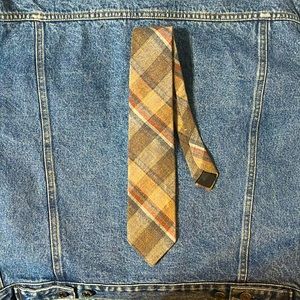 Plaid Wool Tie